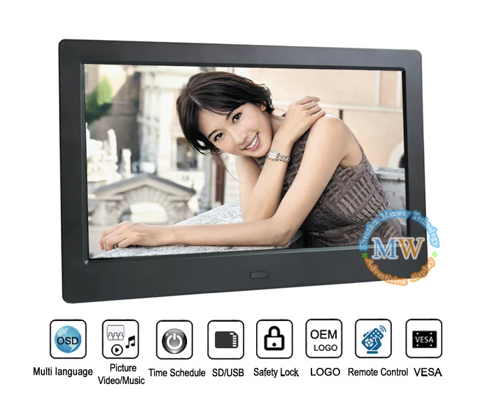 Bulk Wholesale slim Lcd Electronic Digital Photo picture Frame 7 10