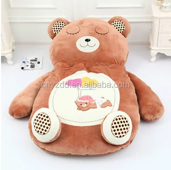 giant plush sleeping bag bed