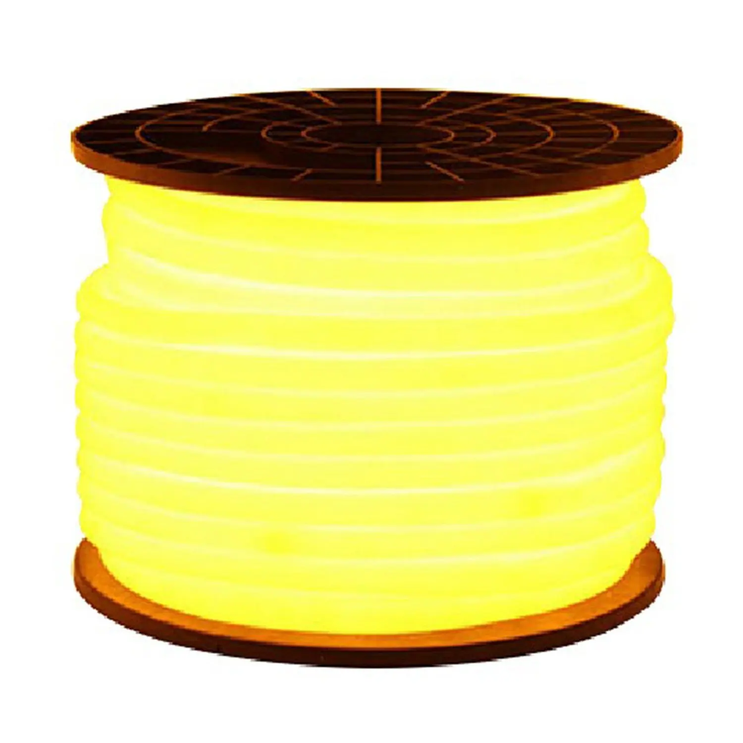SRY-LED 2835SMD 600LED LED Neon Rope light 2 Wires LED Neon Flex White DIP Led neon Ribbon 220-240V/110-130V ( Color : Yellow )