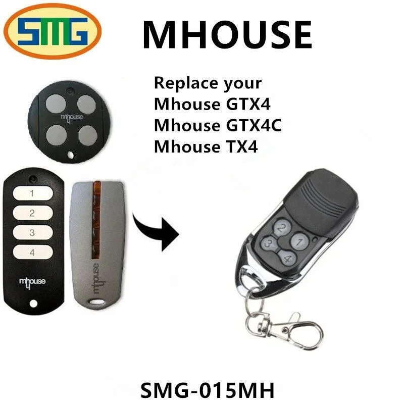 433.92Mhz porte garage porte télécommande clé pour Mhouse MyHouse TX4 TX3 GTX4