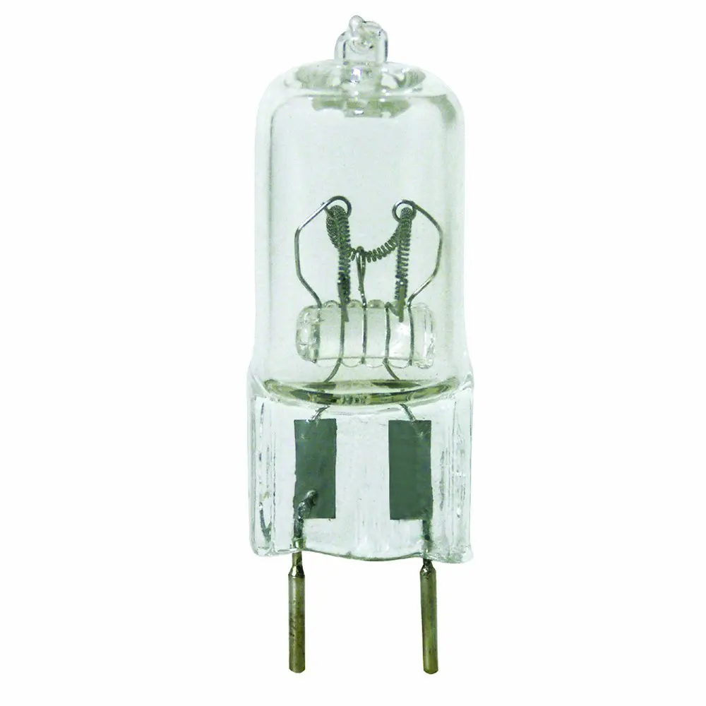 Satco S3160 35 Watt T4 Halogen 12 Volts Bi Pin GY6.35 Base Pack of 10 Clear