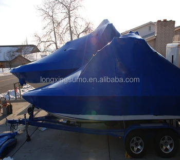 40'*80'*7mil white/blue boat shrink wrap - buy boat shrink