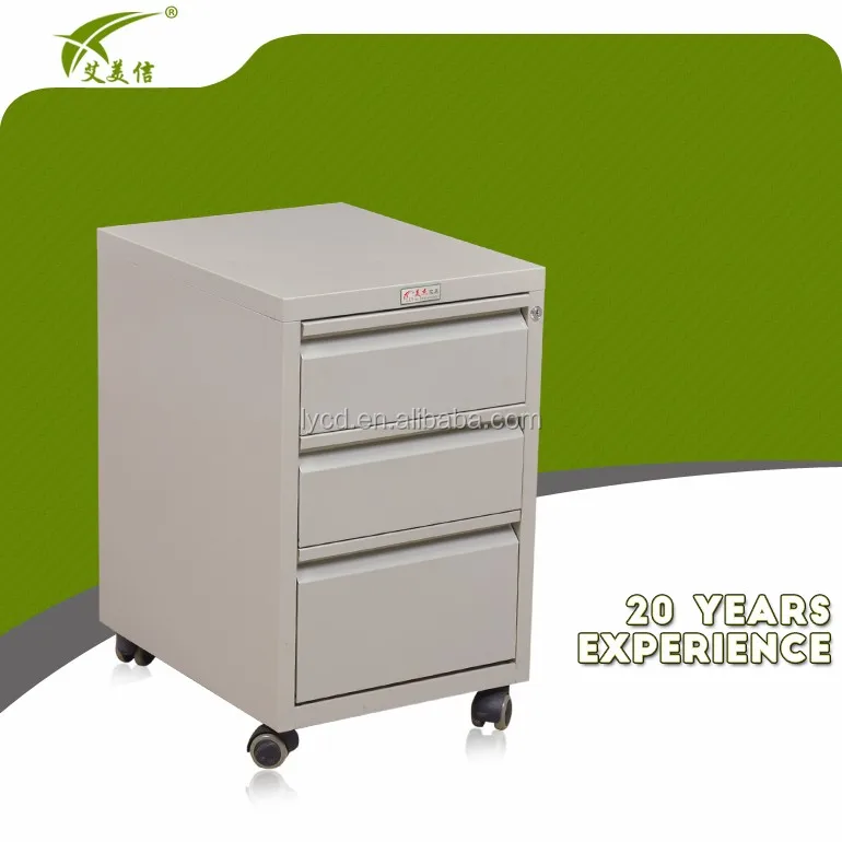 Small Cash Drawer .3 Drawer Steel Mobile Pedestal Buy