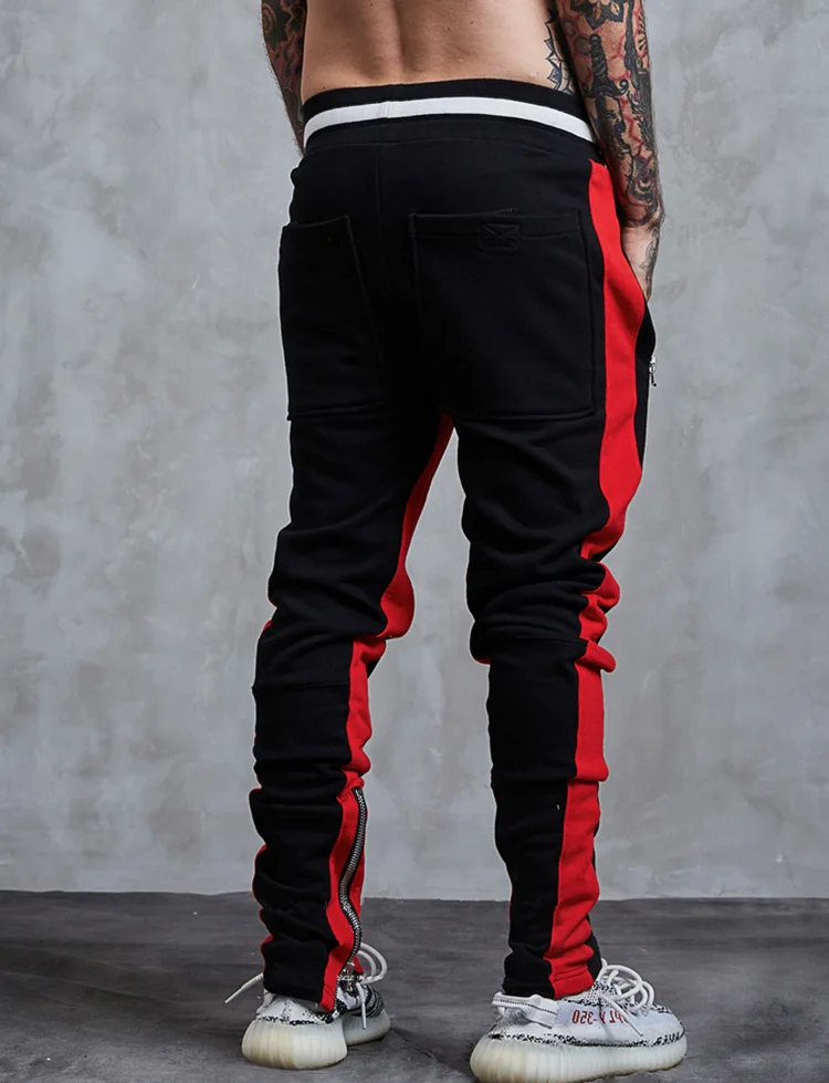 Custom Slim Fit Ankle Zipper Cotton Track Pants Mens - Buy Cotton Track ...