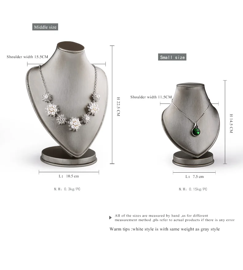 Fanxi Factory Custom Heart Shape Necklace Jewelry Display Bust Beige