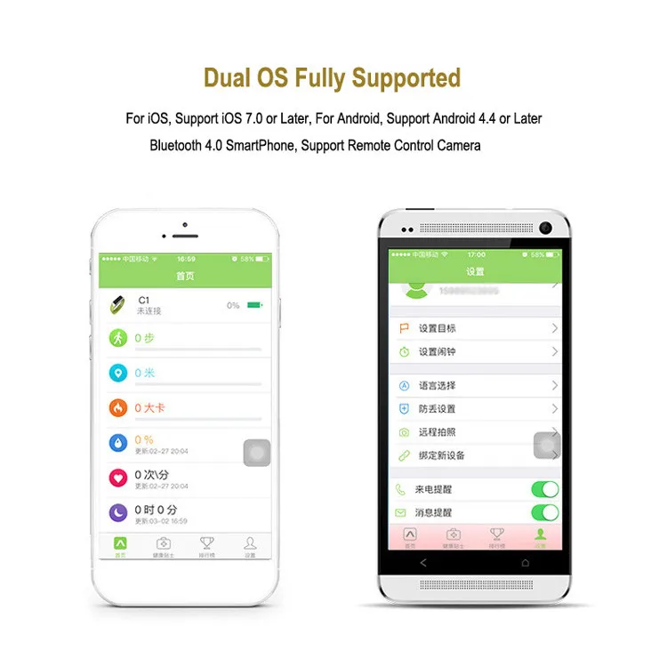 2016 New Design Zinc Alloy Sport Bluetooth Smart Bracelet C1 Bluetooth Smart Wristband,Heart Rate Smart Band