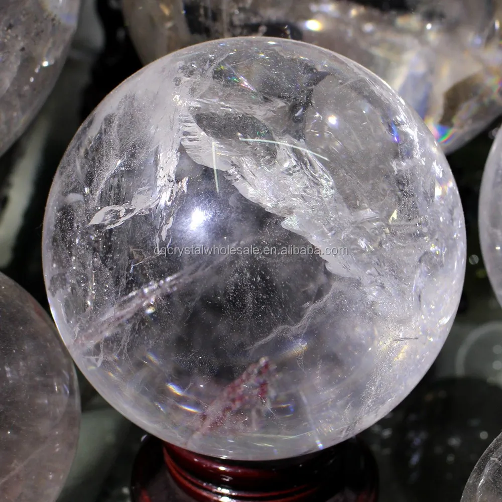 150mm Natural Rock Clear Crystal Sphere Ball,Top Quality Quartz Spheres