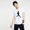 Fashion Summer Clothing Supplier Customized Printing White T-Shirts Casual Crewneck Boy Tops Tee
