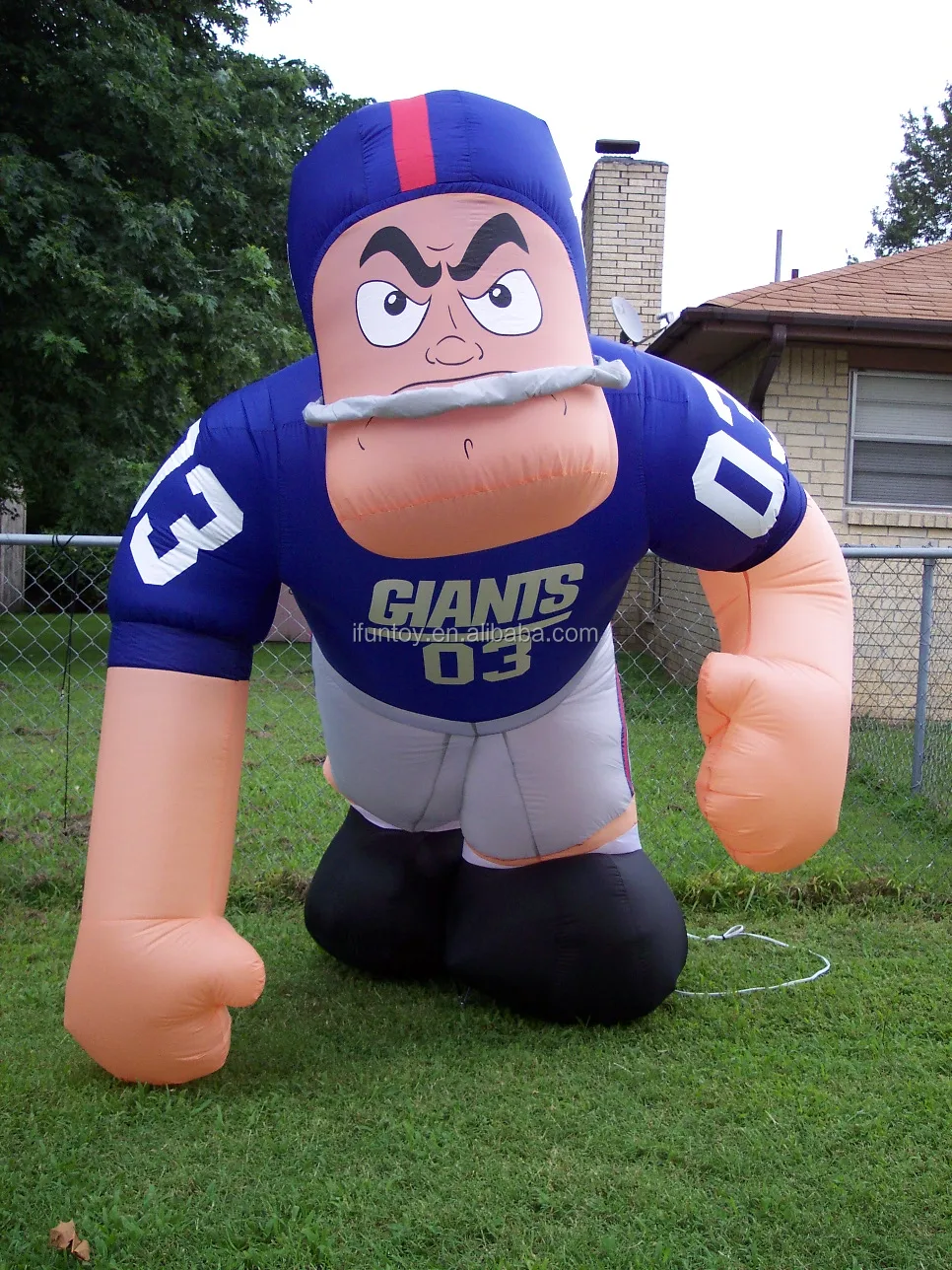 Outdoor Advertising Cartoon Giant Inflatable Nfl Player Balloon