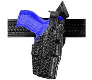 Safariland 6360 Level III ALS Retention Duty Holster, Mid-Ride, Black, STX Basketweave, Glock 17, 22 with ITI Streamlight M3 Light