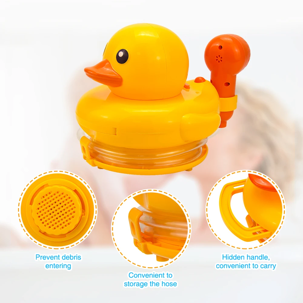 newewest Spray Yellow Duck baby Pool Bath Toy