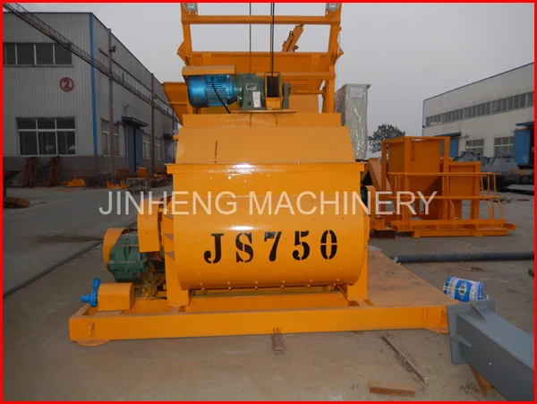 JS750 double axle concrete mixer