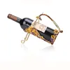 Factory sale decorative tabletop wine rack metal for party