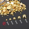 Garment Accessories Hight Quality Half Round Plated CCB Plastic Beads