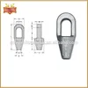 G417 Wire Rope Grooved Closed Spelter Sockets
