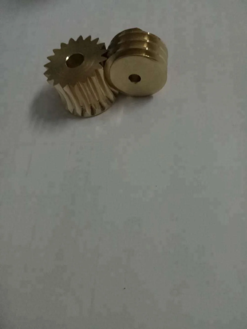 M0.2,M0.3,M0.5 Micro Small Brass Helical Worm And Worm Gear For Gear