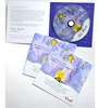 CD DVD with cd hub and artpaper in plastic sleeve package