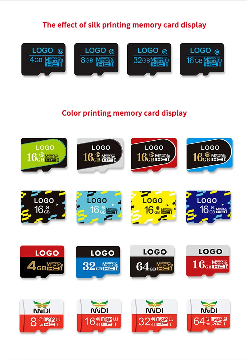 Custom LOGO High Speed 4 8 16 32 64 128 256GB Micro Tf Sd Memory Card - ANKUX.COM