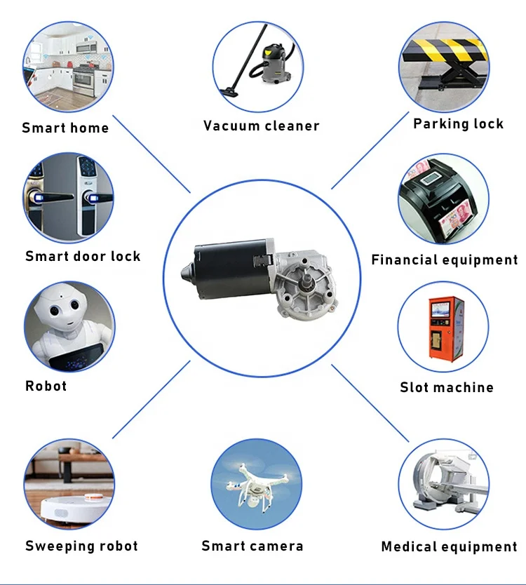 12V DC gear motor 24V brushed copper worm micro motor