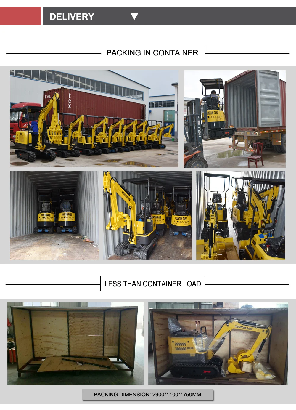 Small Digging Machine 0.8 ton Mini Excavator for Sale