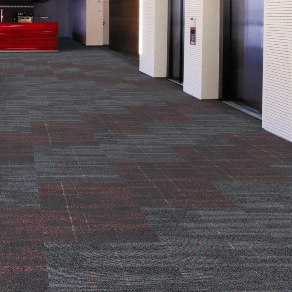 600x600 Soundproof Thick Carpet Tiles Malaysia In Pvc 