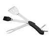 BBQ multitool camping multifunction knife Barbecue Grill Accessories Foldable Detachable Tool Set Kit 5 in 1 BBQ Multi Tool