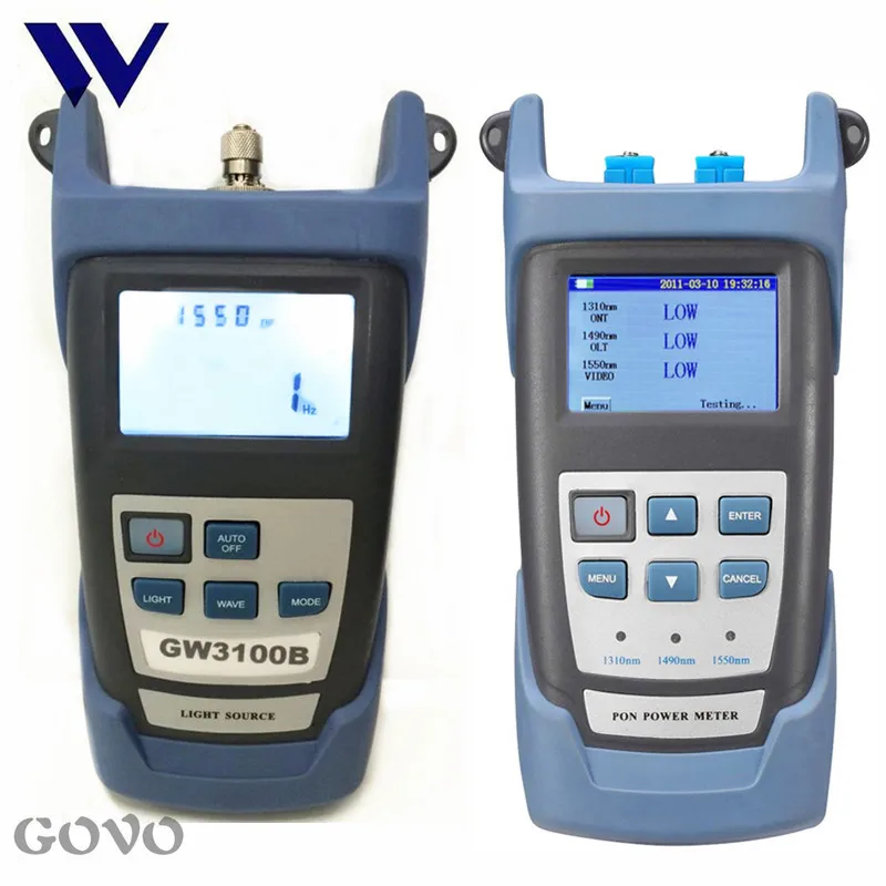 Govo Fiber Tester Fiber Laser Source Gw3100b Fiber Optical Pon Light ...