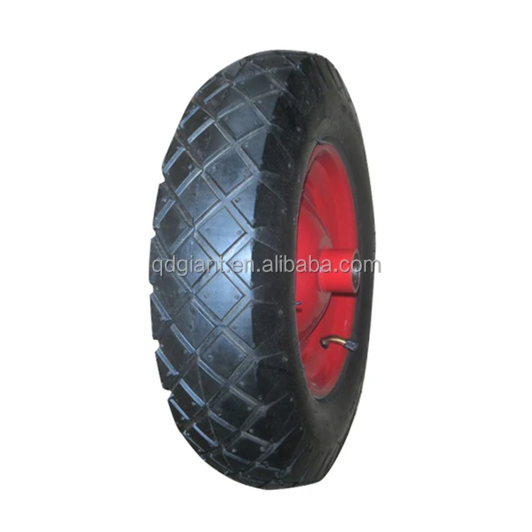 solid,PU foam and pneumatic garden cart wheels and tires 3.50-8