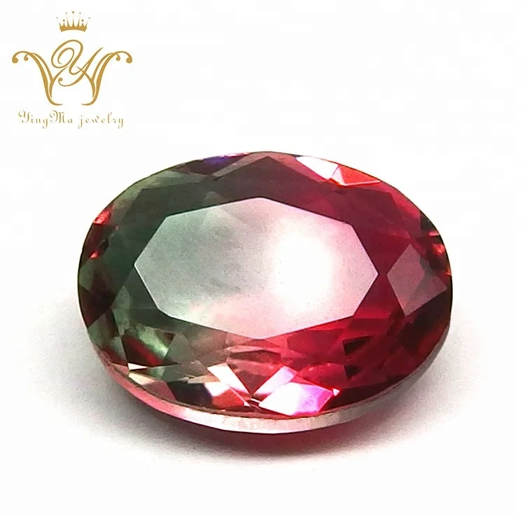 Loose Watermelon Tourmaline Oval Cut Glass Stone Faceted Colored ...