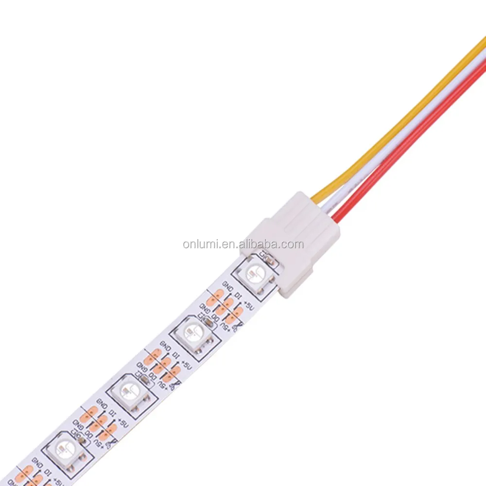 10mm 3 pin CCT dual color tunable LED Strip Connect non-waterproof with wire and FPCB connection for led strip