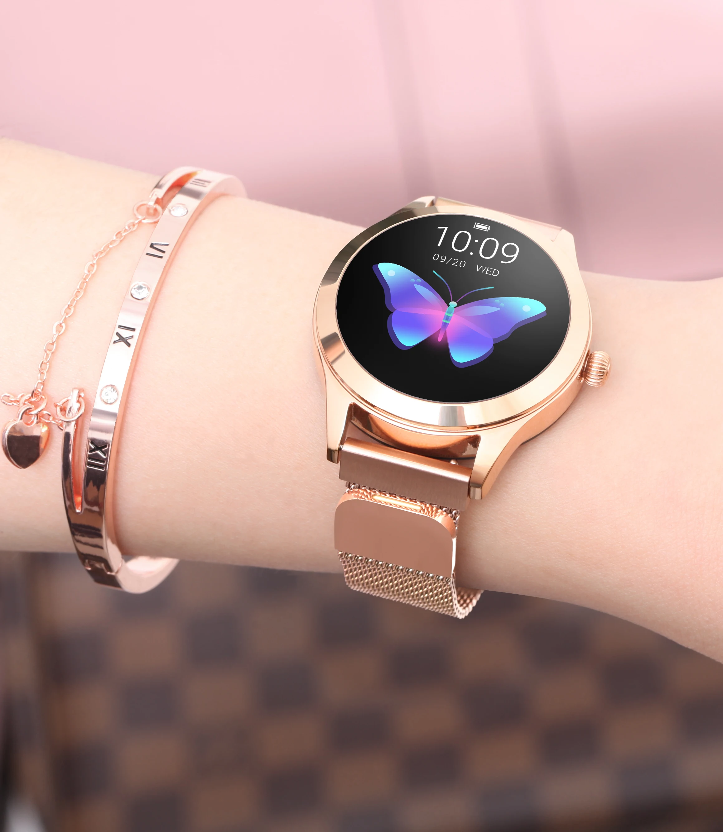 2019 hot sale lady smartwatch phone android and ios heart rate