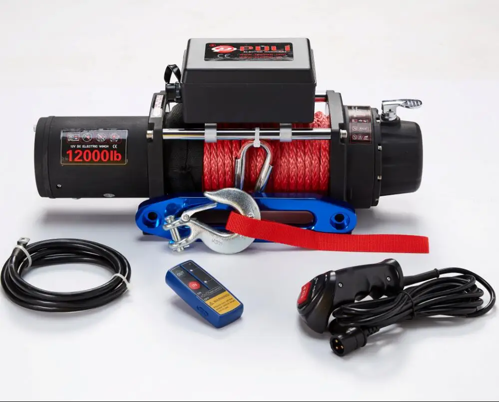 Electric Winch 12000lb 6 Ton Capacity For Offroad Recovery Ce Certified ...