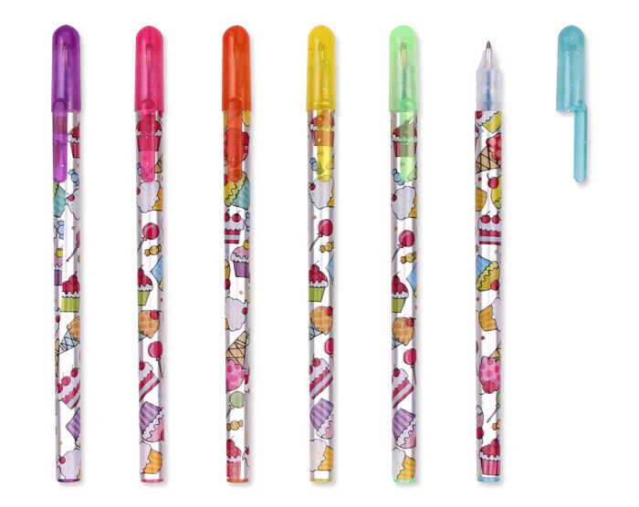 Interwell Slw15 Gel Ink Pen Set,Fancy Neon Scented Glitter Gel Pens