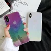 Rain Case for iphone6 Case for XS XR XS MAX , Transparent PC Rainbow Drop Case for Iphone 7 8 7plus 8plus