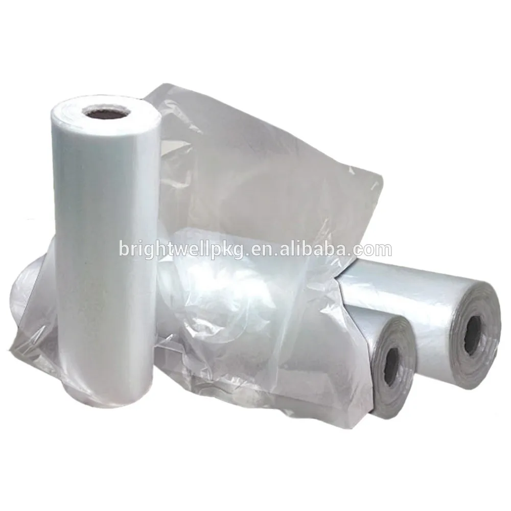 Dry Clean Perforated Clear Poly Plastic Garment Laundry Clothing Bags On A Roll Rolls Cleaner