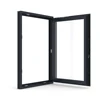 AAMA/NFRC Certified Aluminum single dual action windows tilt&turn and in-swing style glass windows storm windows ISO9001