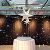 event backdrop size led light up curtains red star curtains motion background