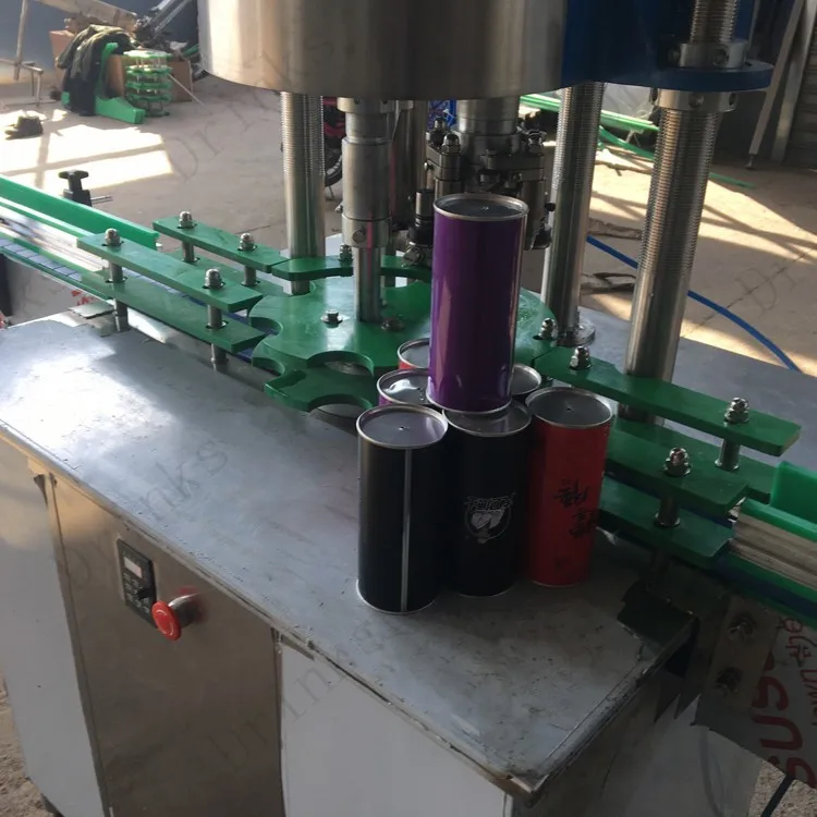 Small Scale Closing Can Sealing Machine Automatic Food Tin Canning