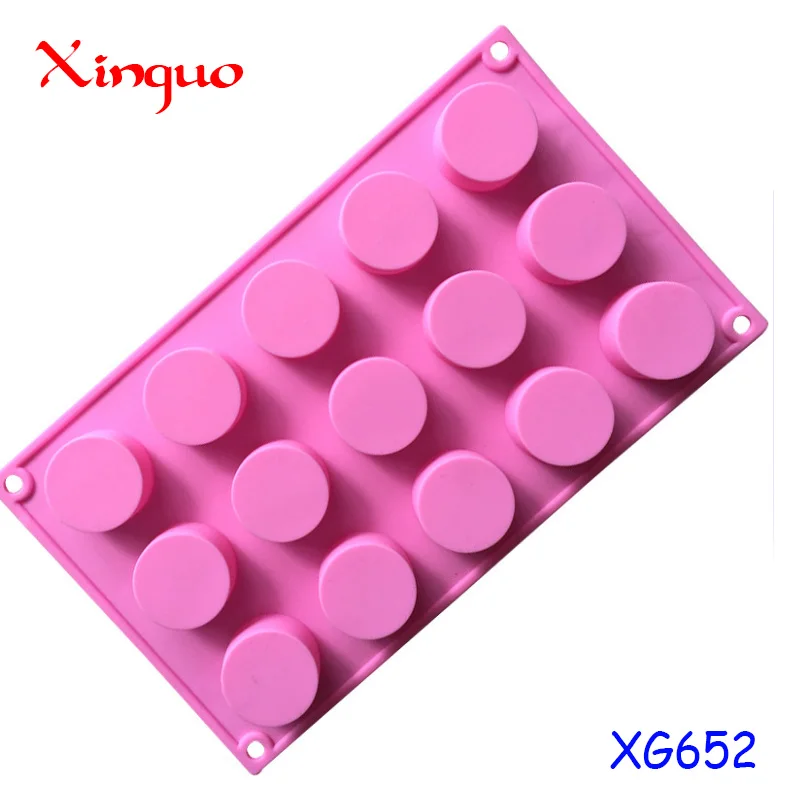 399 Stock Silicone Soap Mold Trays With 15 Hole Small Cylinder Silicone