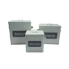 Kitchen square stainless steel powder coating bread bin bread box with lid