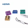 Ligating clip applicator for open surgery, titanium/polymer clips applier