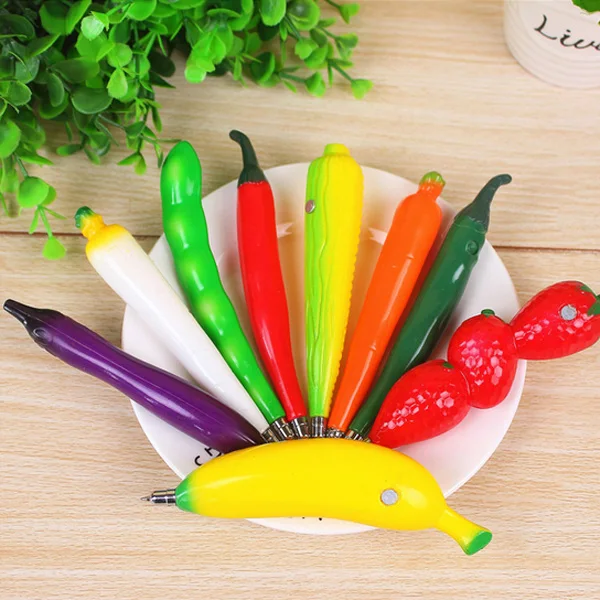 realistic fruit vegetables vitamin ball pen