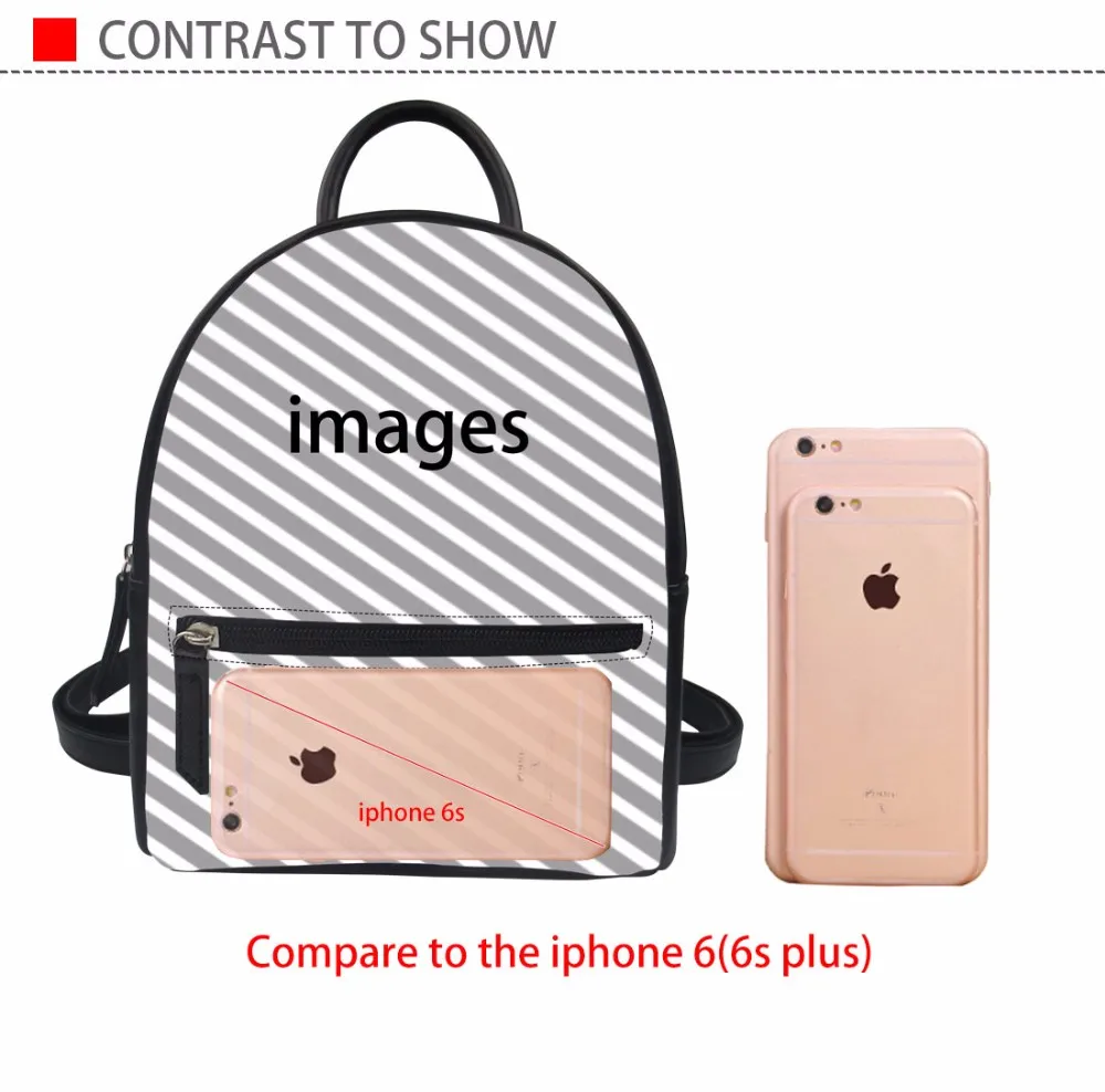 Thikin Colorful Rainbow Pattern Leather Backpacking Mini Backpack For Teenage Girls Buy Fancy