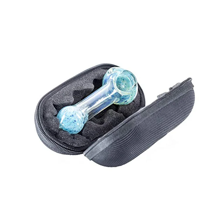 Medium Hard Shell Padded Interior Customizable Eva Glass Pipe Case