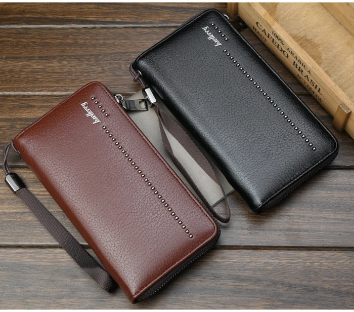 Manbang — portefeuille en cuir PU pour hommes, porte-cartes Vintage, nouveau Design de marque, pour les hommes d'affaires