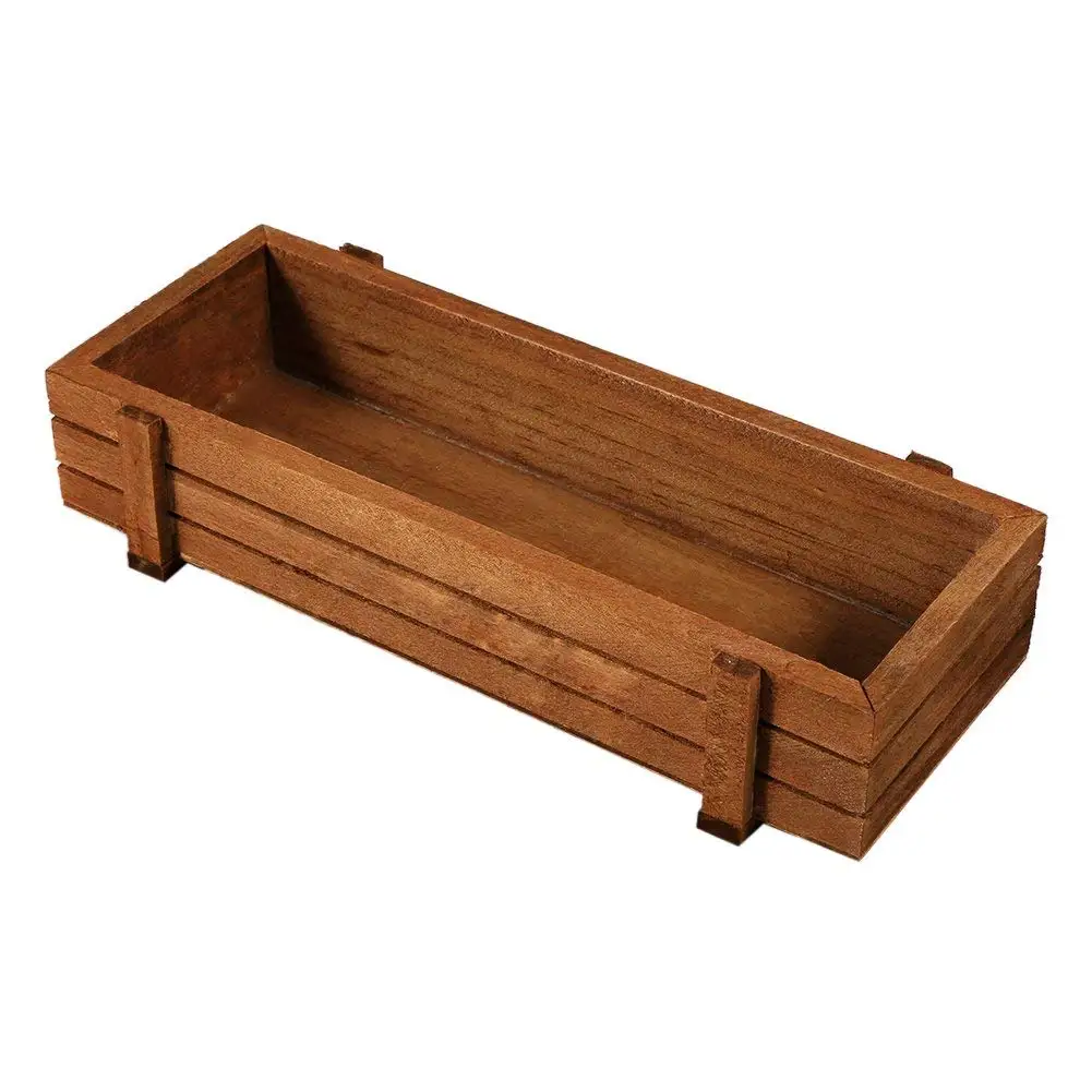 28 in x 9 in wood planter box