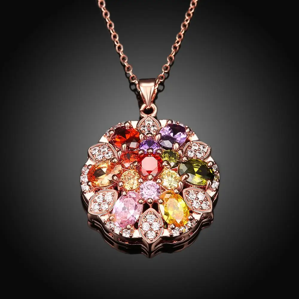Colored Zircon Necklace Wholesale Jewelry Los Angeles