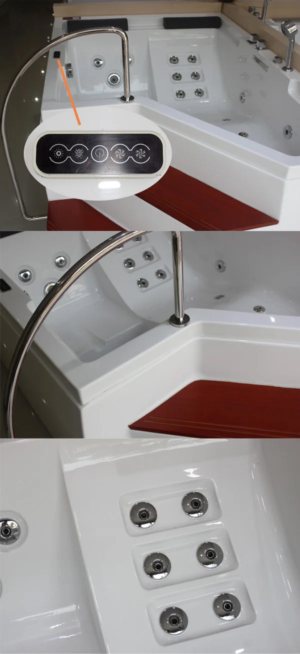 Hs-b860x Indoor Sexy Tall Acrylic Whirlpool Bathtub With Ladder - Buy ...