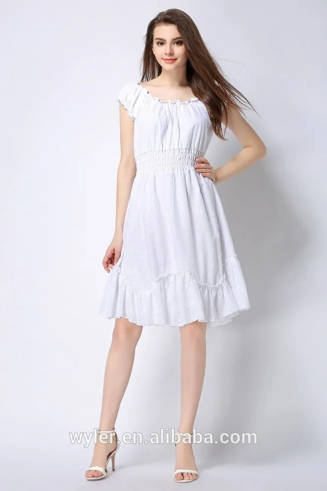 2016 Women Dress White Color Causal Cute Elegant Las 100 Cotton 2016 Women Dress White Color Causal Cute Elegant Las 100 Cotton Womens Summer