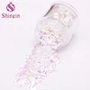 High quality iridescence transparent color polyester glitter powder for nail/body decoration